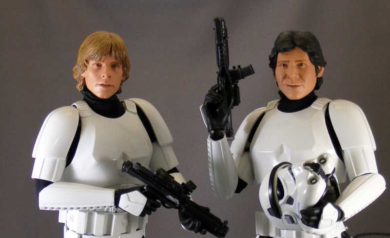 Han Solo and Luke Skywalker in Stormtrooper Disguise - A New Hope - 2009 San Diego Comic Con Exclusive