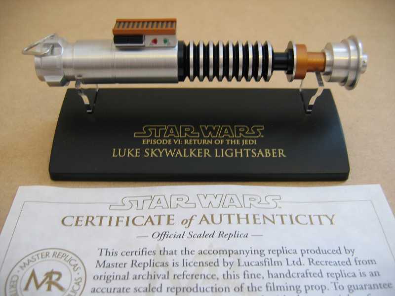 Luke Skywalker - Return of the Jedi - First Run (blue tray, matte finish box, large COA)