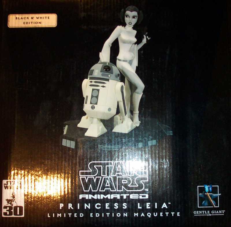 Princess Leia and R2-D2 - A New Hope - Black and White Blister Exclusive