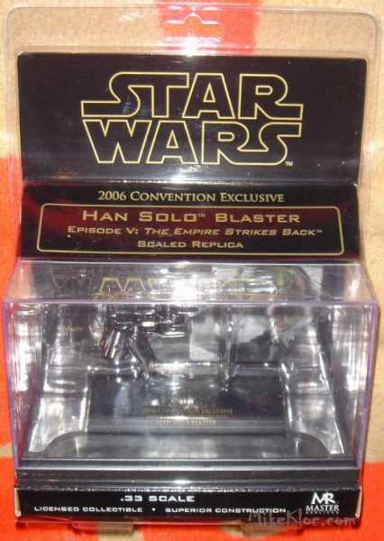 Han Solo Blaster - The Empire Strikes Back - Black Chrome SDCC 2006 Exclusive